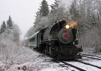 Santa Express on the Mt. Rainier Scenic Railroad